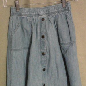 Blue jean skirt